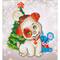 Diamond Dotz® Beginner Christmas Pup & Mouse Diamond Facet Art Kit